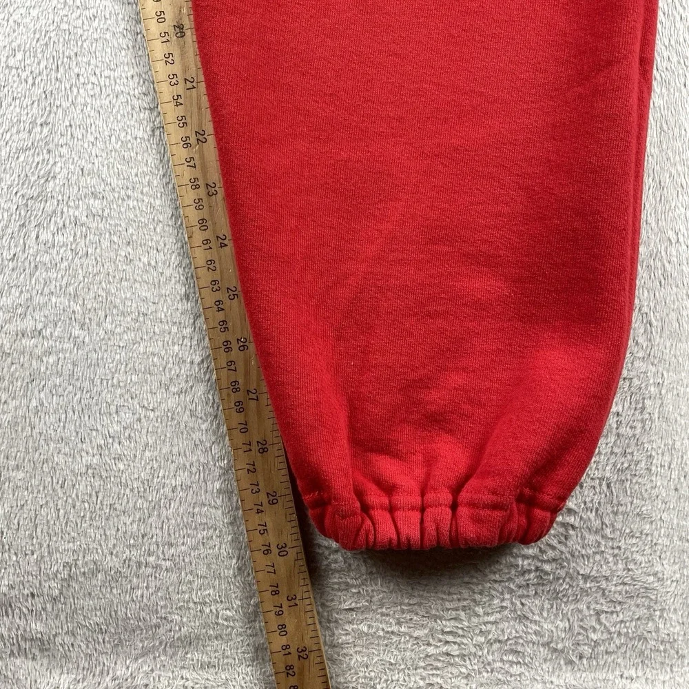 Vintage Russell Athletic Sweatpants Mens Large Red Fleece Retro Made in USA